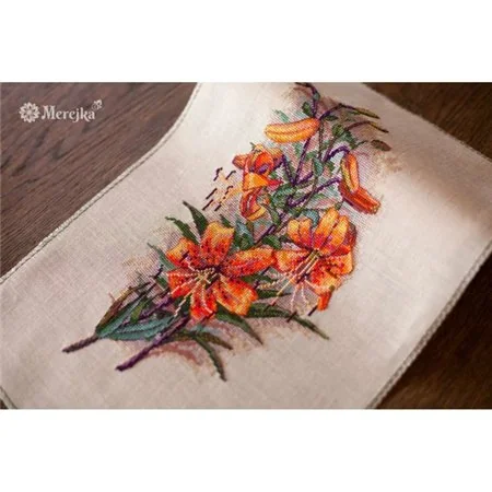 Merejka Embroidery kit Vintage Lilies