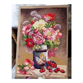 Merejka Borduurpakket Cupido's bloemen 