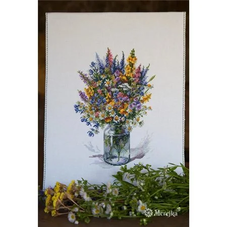 Merejka Kit de broderie Bouquet de chardon