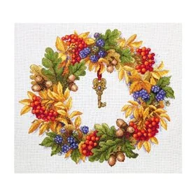 Merejka Kit de broderie Couronne d'automne