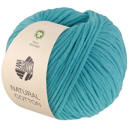 Natural Cotton Gots Turquoise 16