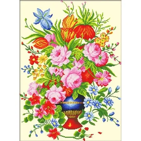 Stickset Elegantes Blumenarrangement