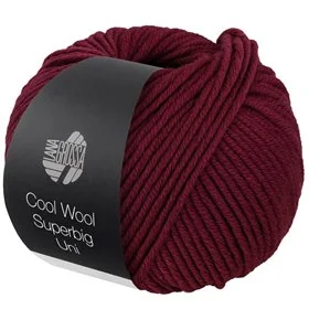 Lana Grossa Cool Wool Superbig Uni Wijnrood 06