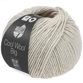 Lana Grossa Cool Wool Big Mélange Grijsbeige 1691
