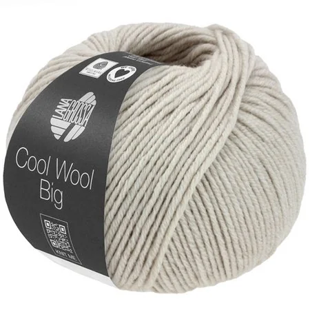 Lana Grossa Cool Wool Big Mélange Grijsbeige 1691