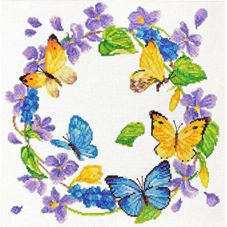 Embroidery kit Summer Wreath