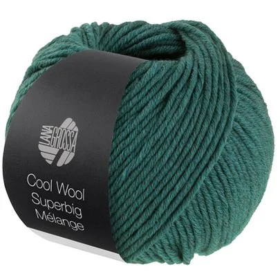 Cool Wool Superbig Mélange Dunkelgrün 210