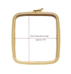  Embroidery frame Nurge 19,5 x 22 cm Coffee Brown