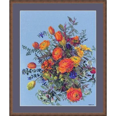 Embroidery kit Sunlit Petals