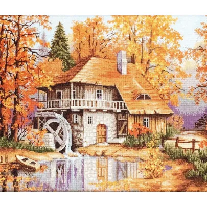 Luca-S Kit de broderie Paysage d'automne