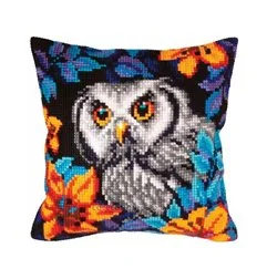 Coussin à broder Regard de hibou 5433