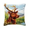 Coussin à broder Au bord de la rivière de montagne 5441