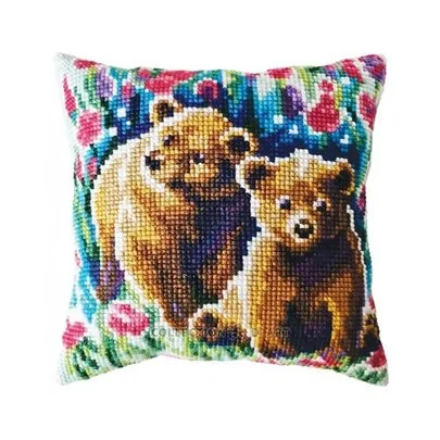 Stitch cushion kit Bear cubs 5478