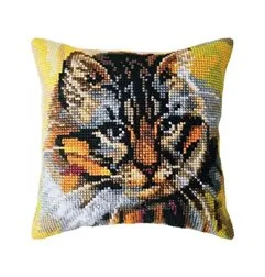 Kreuzstichkissen Wer führt das Haus? 5481