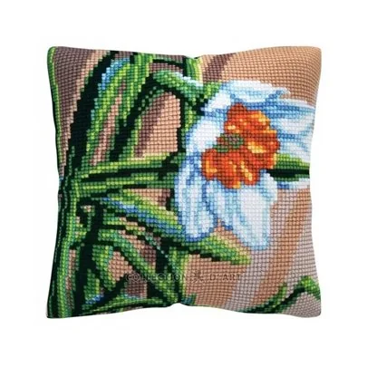 Stitch cushion kit White narcissus 5487