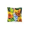 Coussin à broder Chat dans les tournesols 5502