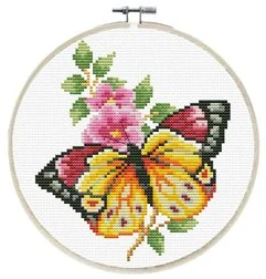 Embroidery kit Butterfly Bouquet