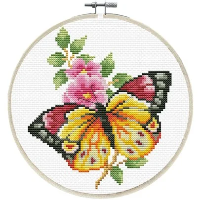 Embroidery kit Butterfly Bouquet