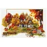 Embroidery kit Autumn Cottage