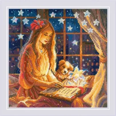 Riolis Kit de broderie Livre magique