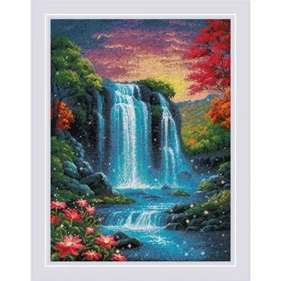 Riolis Embroidery kit Magical Waterfall