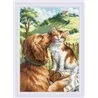 Riolis Embroidery kit Like Cat and Dog