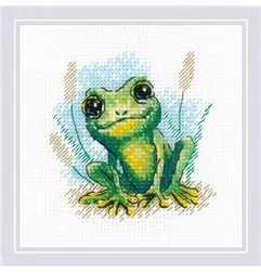 Riolis Stickset Kleiner Frosch