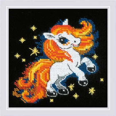 Riolis Kit de broderie Poulain étincelant