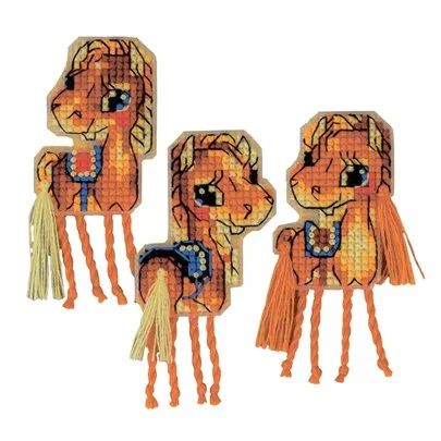 Riolis Embroidery kit Magnets Horses
