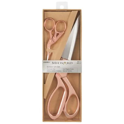 Scissors Set Dressmaking and Embroidery Rose Gold
