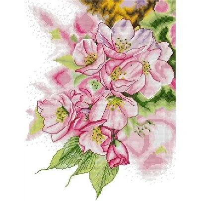 Brodeja Embroidery kit Dazzling Magnolia