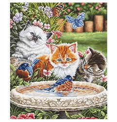 Kit de broderie S'amuser dans l'eau