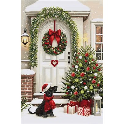 Luca-S Embroidery kit Waiting for Christmas