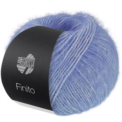 Lana Grossa Finito 022 Violetblauw creme