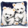 Latch hook cushion kit Little polar bears 204524