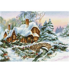 Stickset Winterlandschaft