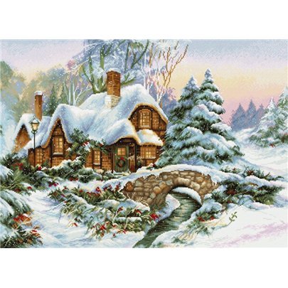 Embroidery kit Winter Landscape