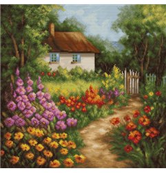 Kit de broderie Maison de campagne