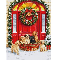 Kit de broderie Livraison du Père Noël