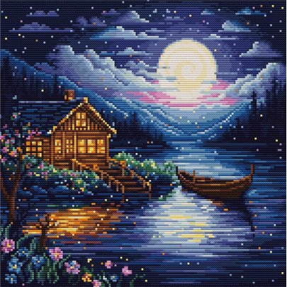 Embroidery kit Spring Night
